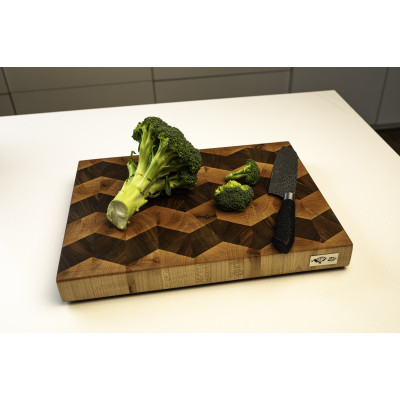Торцева обробна дошка Зигзаг PAV-Wood 30х40х4.5 см